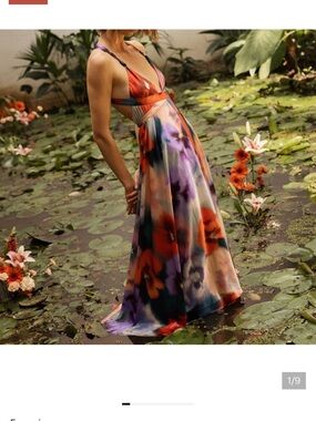 Especia Alejandra maxi floral maxi dress
